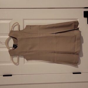 Girls Dress George Beige Pleated Jumper 10